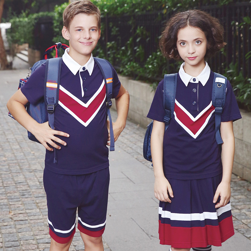 New Designs Primary Sportswear School Cotton /polyester School Uniforms for Girl and Boys