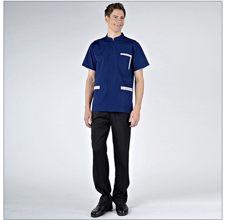 Short Sleeve Hospital Clothing Modern Male Nurse Uniform Medical Scrubs Top And Pants