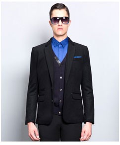 Custom Design Fashionable Formal Office Business V-neck Single Breasted Suit for Wedding Party Wear
