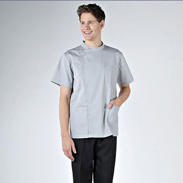 OEM 2 Pieces Grey Doctor Uniform Nursing Unisex Medical Scrubs Nursing Uniform Hospital Uniforms