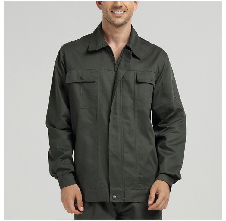 Custom Design Printing Factory Unisex Zipper Long Sleeve Workwear Suit