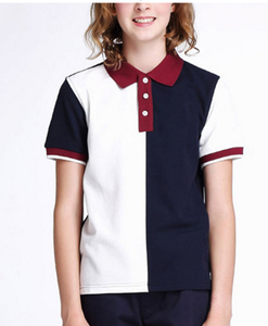 OEM Service Color Matching Student Unisex Short Sleeve School Polo Shirts Uniforms