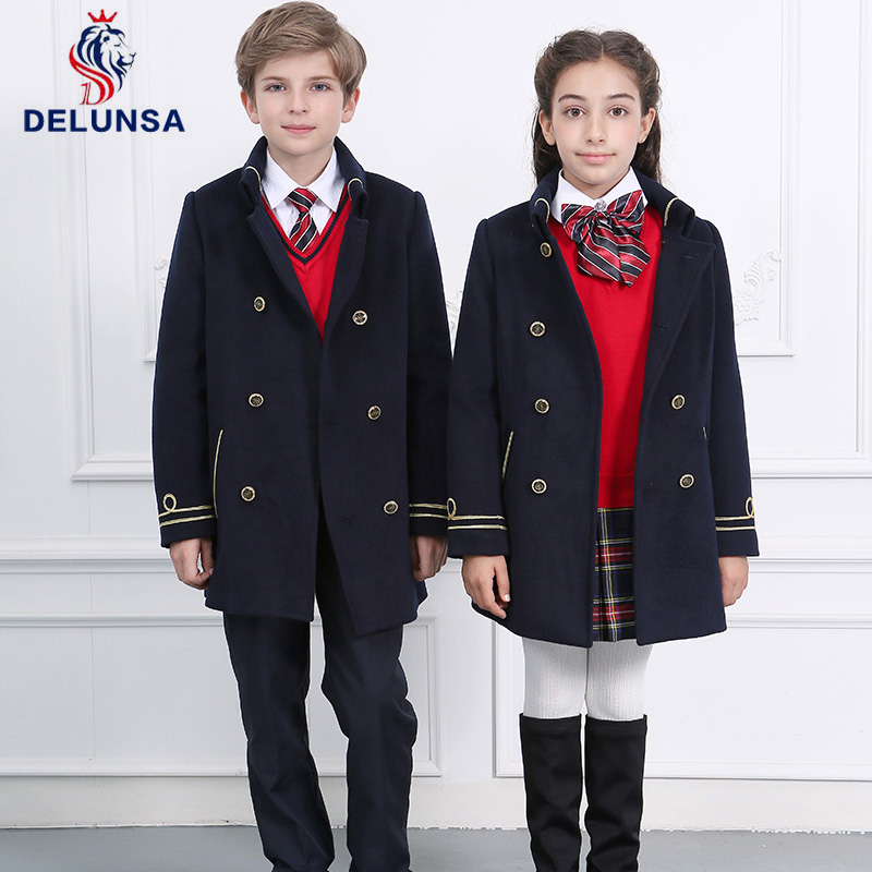 Wholesale Winter Kids School Uniform blazer Children School Uniforms